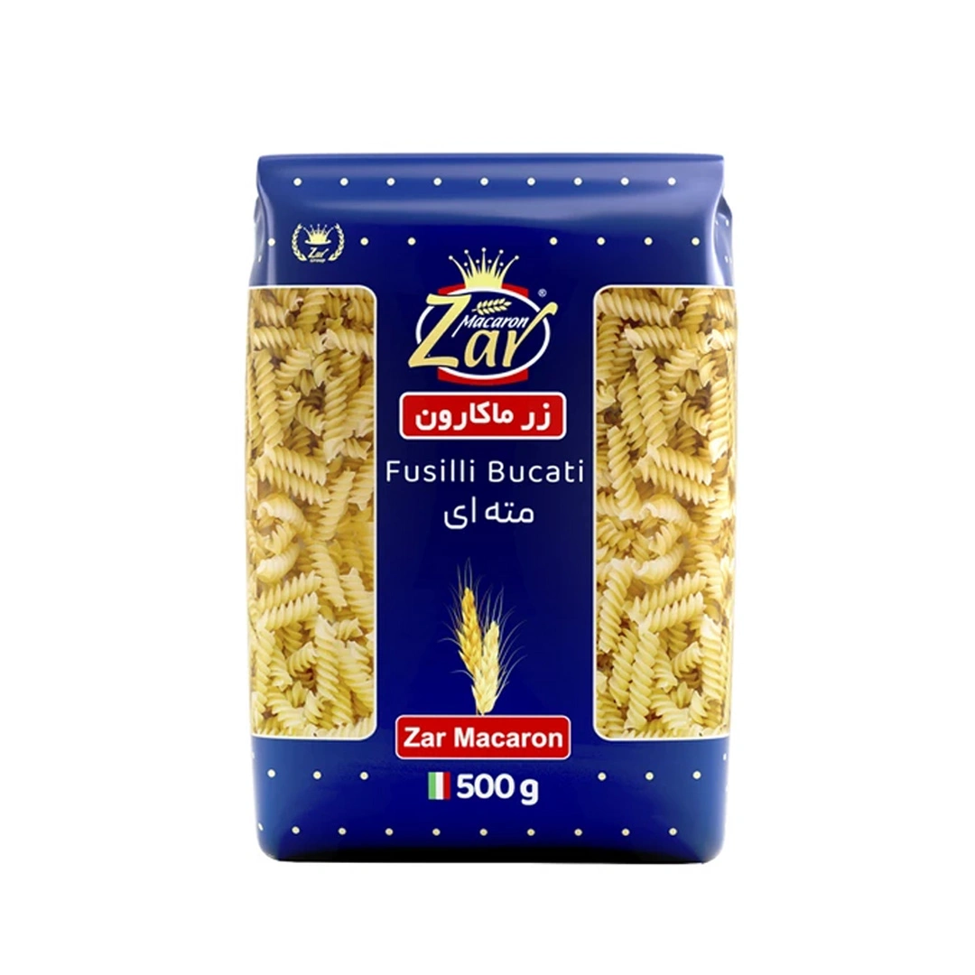 ماکارونی فرمی مته ای 500 گرم زر