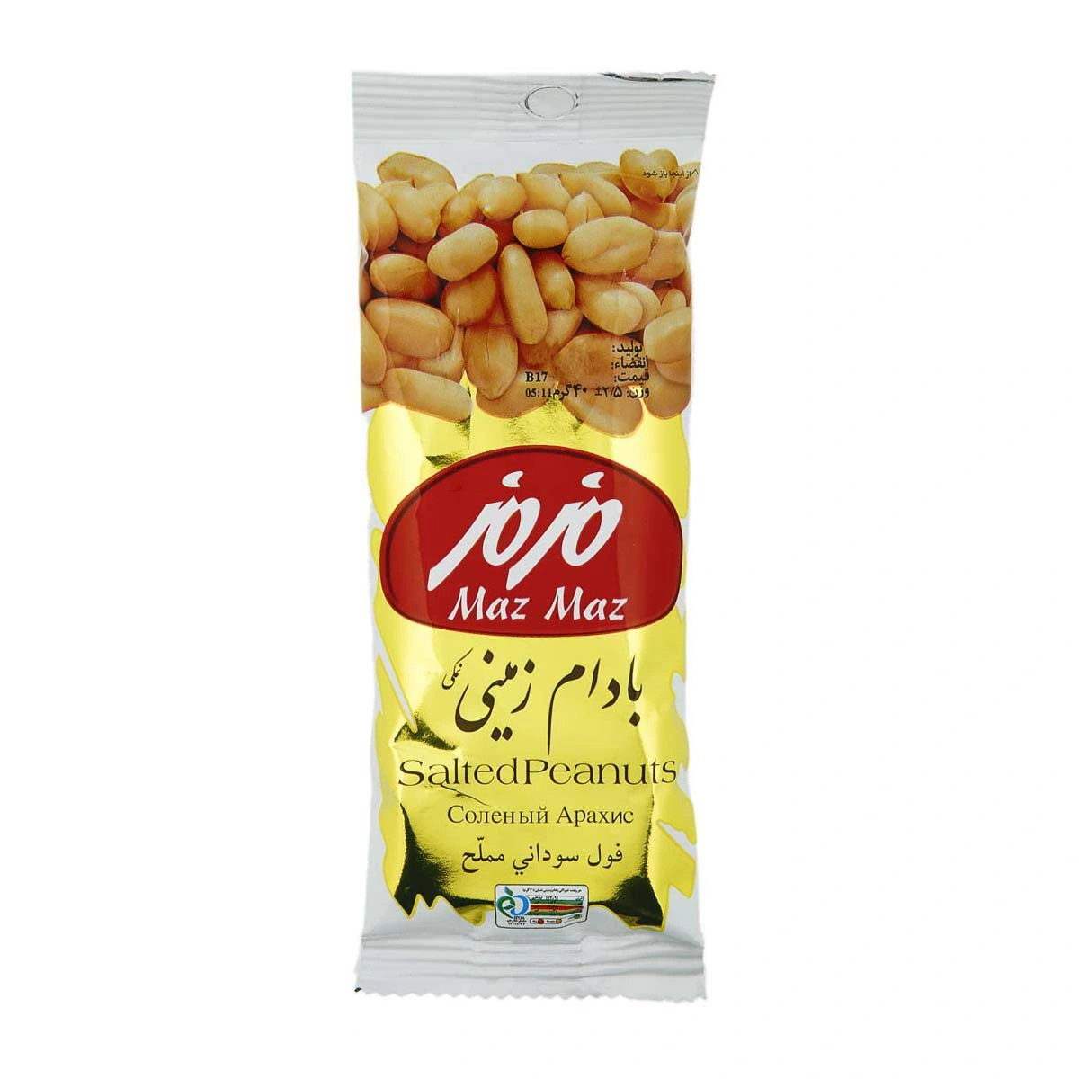 بادام درختی نمکی متوسط 30 گرم مزمز