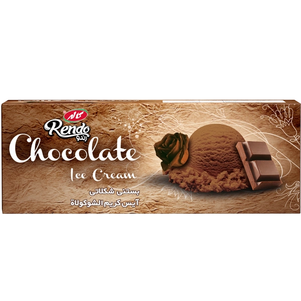 بستنی شکلاتی پاکتی 1لیتر کاله