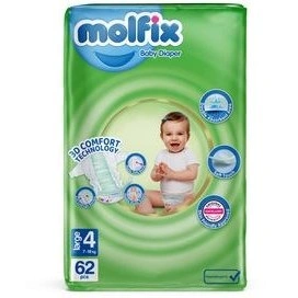 پوشک بچه سایز4 62عددی مولفیکس