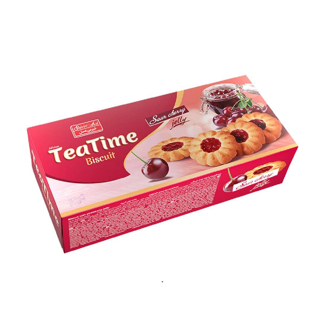 بیسکویت با مارمالاد گل سرخ تی تایم شیرین عسل