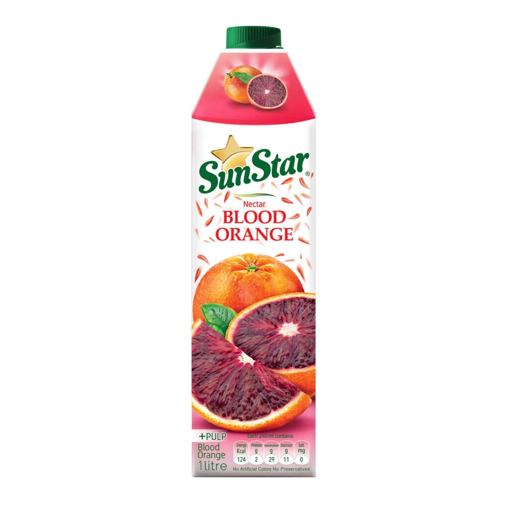 نکتار پرتقال توسرخ 1لیتر سان استار