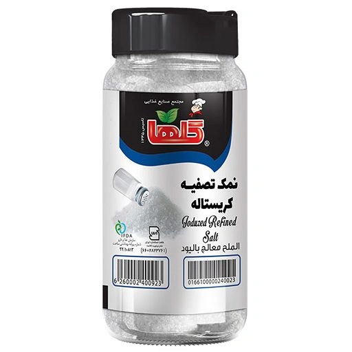 نمک تصفیه 200 گرم پت گلها