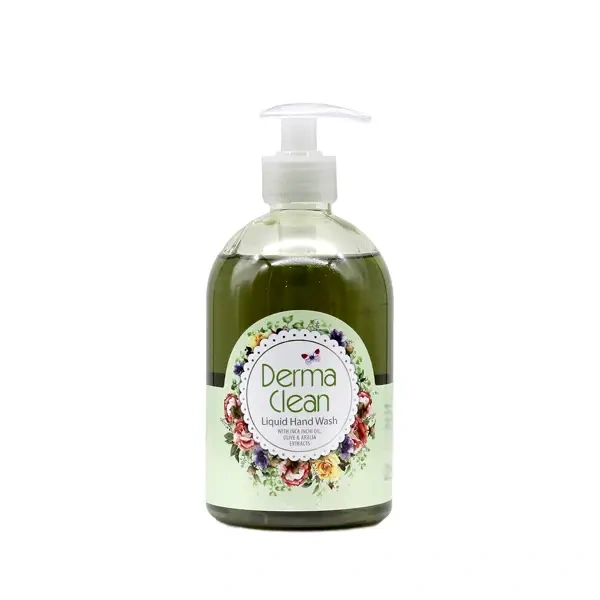 مایع دستشویی شفاف زیتونی درماکلین