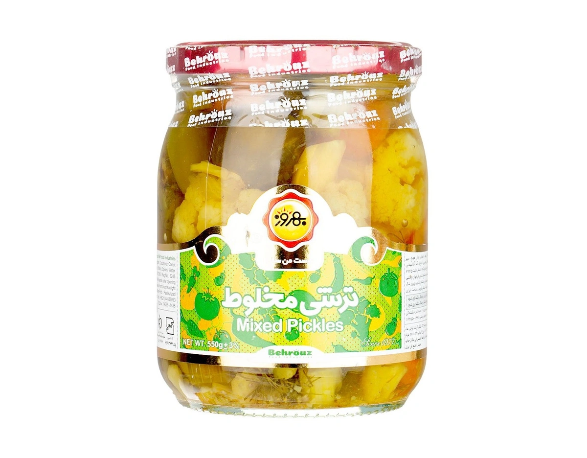 ترشی مخلوط درشت 550گرم بهروز