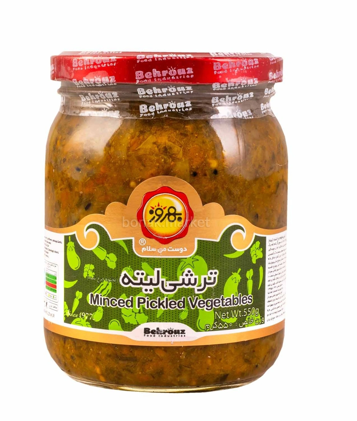 ترشی لیته جار 550گرم بهروز