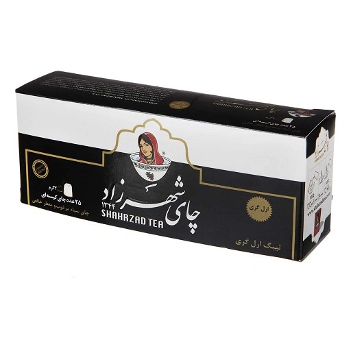 چای تی بگ 25ع ارل گری بدون لفاف شهرزاد