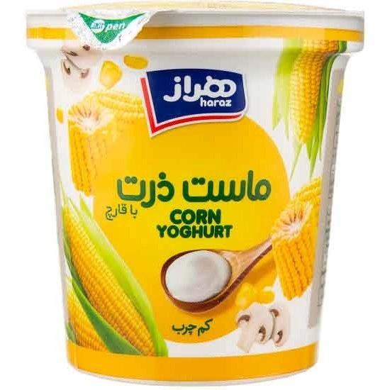 ماست چکیده قارچ و ذرت 750گ هراز