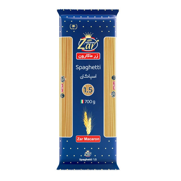 اسپاگتی 1.5  700 گرم زر