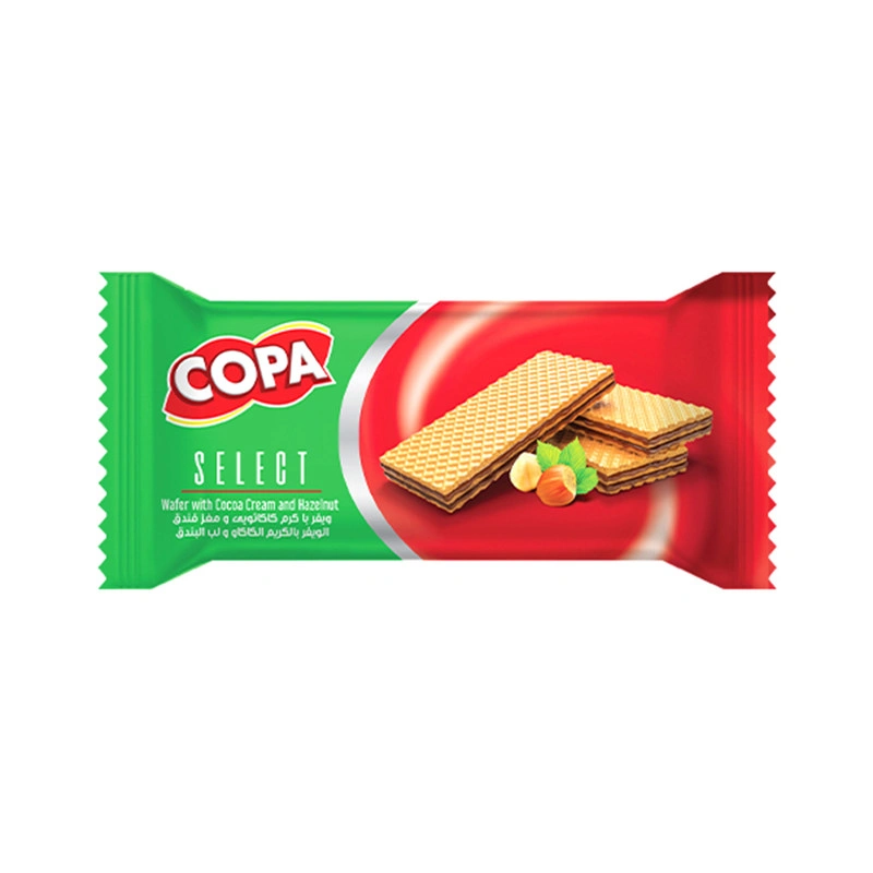 ویفر کرم کاکائویی مغز فندق 55گرم سلکت کوپا