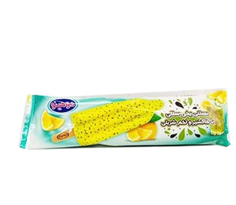 بستنی یخی با خاکشیر و تخم شربتی میهن