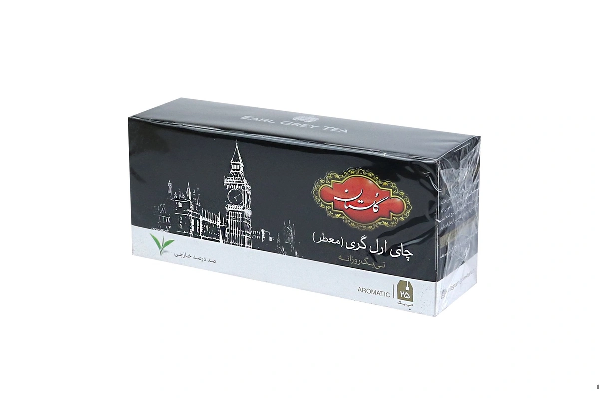 چای تی بگ ارل گری 25عددی گلستان