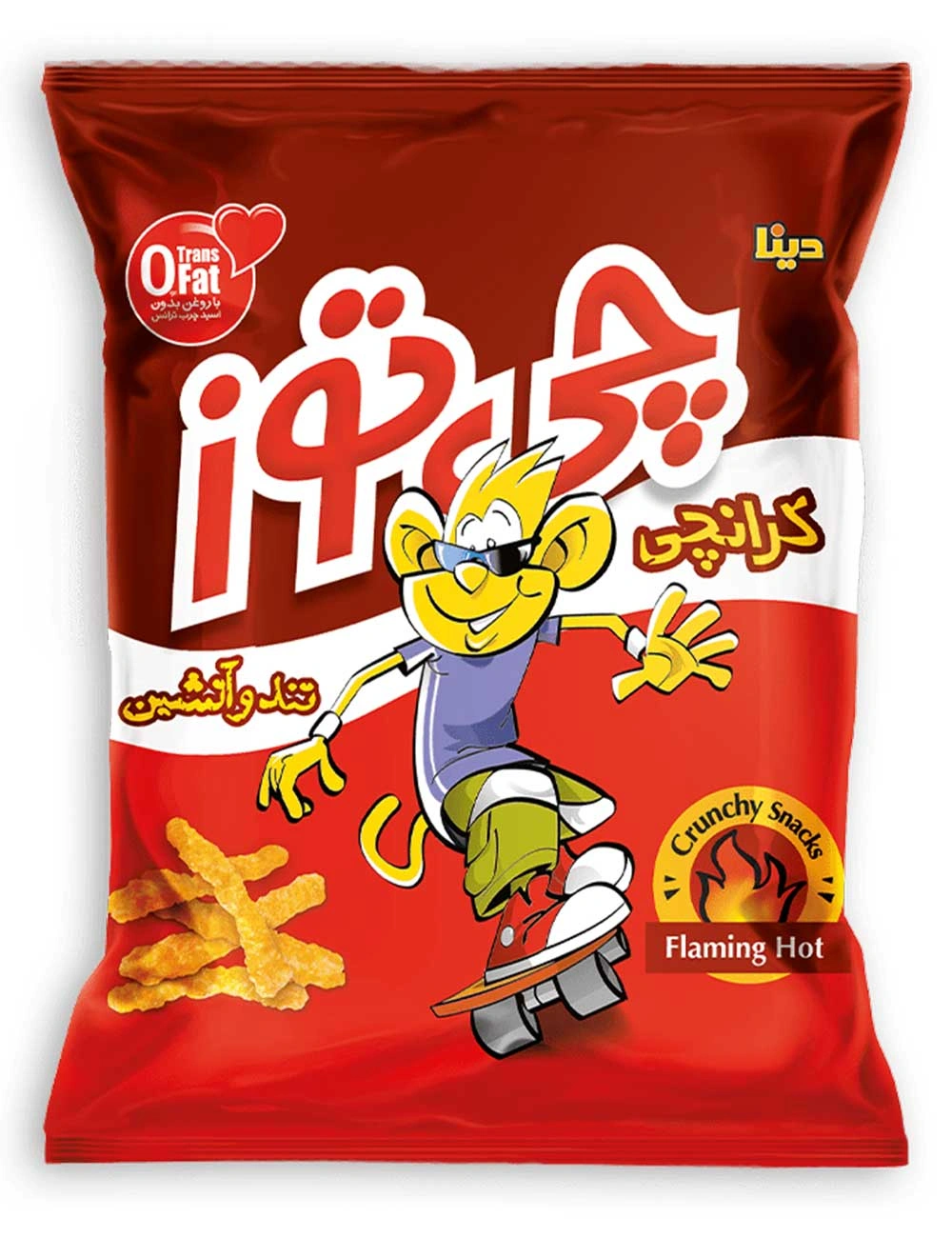 اسنک کرانچی تند و اتشین چی توز 95 گرمی