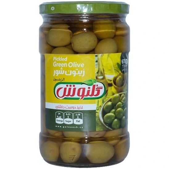 زیتون شیشه ای با هسته670گ گلنوش