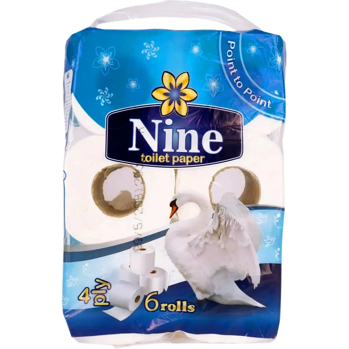 دستمال لوله ای 4 لایه ی ناین 6 رول