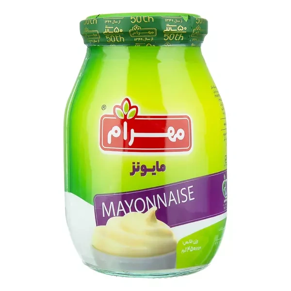 سس مایونز شیشه 450گ مهرام