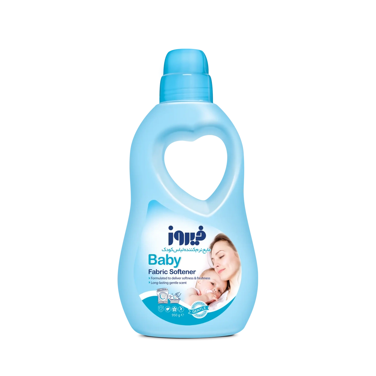 مایع نرم کننده لباس آبی 950میل فیروز