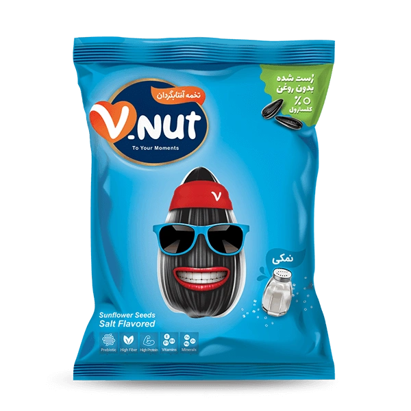 تخمه آفتابگردان نمکی 105گرمی وی نات