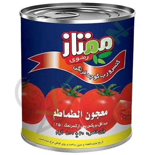 کنسرو رب گوجه 800گ ممتاز