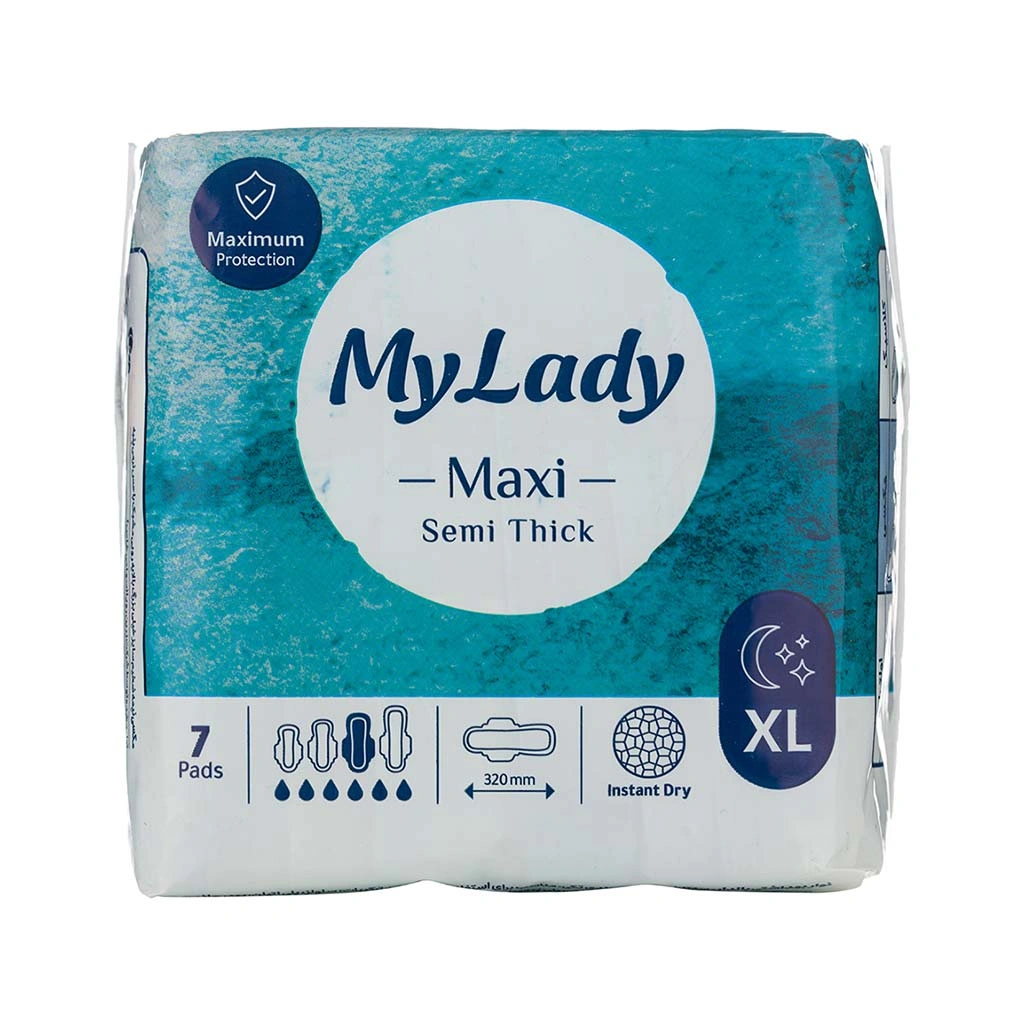 نواربهداشتی مکسی خیلی بزرگ مشبک شب 8عددی مای لیدی