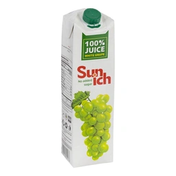 آب انگور سفید 100% 1 لیتری سن ایچ