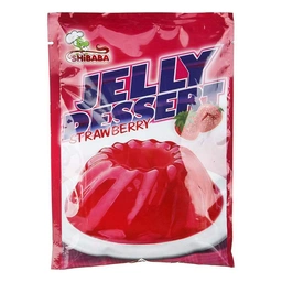 پودر ژله توت فرنگی شیبابا ساشه 100 گرم