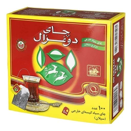 چای تی بگ ساده 100عددی دوغزال