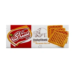 بیسکوئیت جو باشهد توت/بیسکویت کاکائو 200گ ستاک