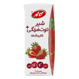 شیر توت فرنگی فرادما غنی شده 200میل کاله