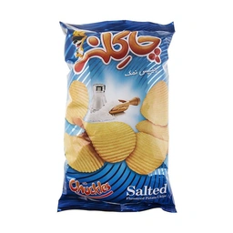 چیپس موجدار نمکی60گ چاکلز