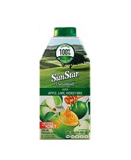 نوشیدنی سیب  لیمو عسل  سان استار 500سی سی