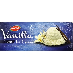 بستنی پاکتی وانیلی یک لیتری کاله