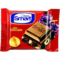 شکلات مغزدار فندق و کشمش دریم اسمارت