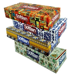 دستمال کاغذی 100برگ دولایه جعبه ای سافتلن