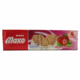 ویفر با طعم توت فرنگی مینو