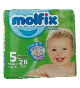 پوشک بچه سایز5 خیلی بزرگ مولفیکس