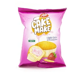 کیک شیفون با مغزی توت فرنگی مزمز