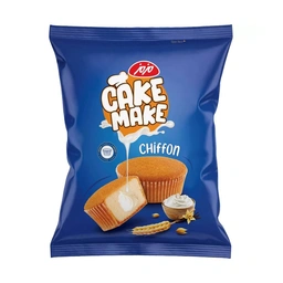 کیک میک شیفون ساده با کرم خامه مزمز