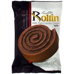 کیک اسفنجی رولتین کاکائویی 65گ نظری