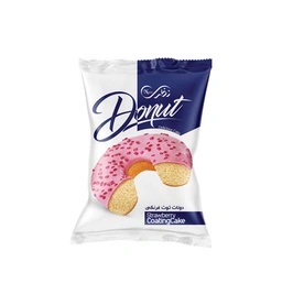 دونات با روکش توت فرنگی53گ نظری