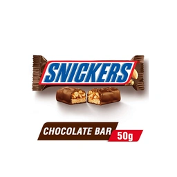 شکلات مغزی کارامل بادام زمینی اسنیکرز 50گرم