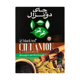 چای سیاه و تکه های دارچین وهل 100گ دوغزال