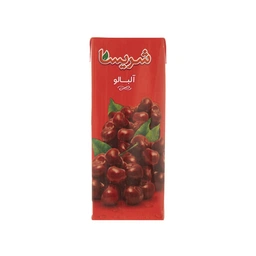ابمیوه پاکتی آلبالو 200میل شریسا