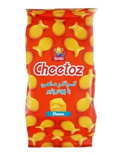 کراکر ماهی با پودرپنیر چیتوز