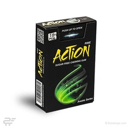 آدامس بدون شکر نعنایی 18عددی اکشن