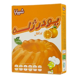 پودر ژله 100گرم پرتقالی شیبابا