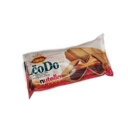 بستنی وافل خامه ای با طعم کارامل و شکلات لئودو