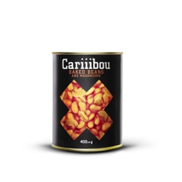 کنسرو لوبیا چیتی با قارچ 400گرم کاریبو