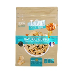 غلات صبحانه پروتئینی با کره بادام زمینی موسلی توت سوییت