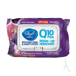 دستمال مرطوب پاک کننده آرایش Q10 دافی